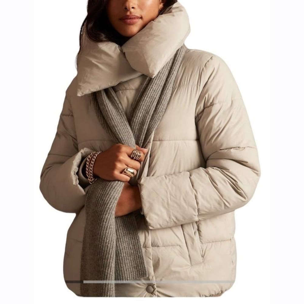 Banana Republic Funnel-Neck Puffer Coat